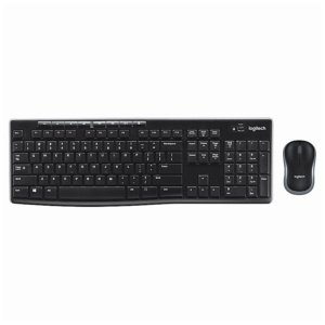 TECLADO-MOUSE COMBO LOGITECH MK270 NEGRO WIRELESS USB PLUG AND PLAY