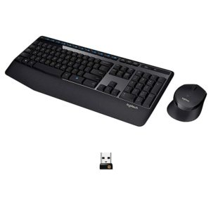 TECLADO-MOUSE COMBO LOGITECH MK345 NEGRO WIRELESS USB RESISTENTE A SALPICADURAS