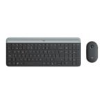 TECLADO-MOUSE COMBO LOGITECH MK470 GRAFITO SLIM WIRELESS USB PLUG AND PLAY