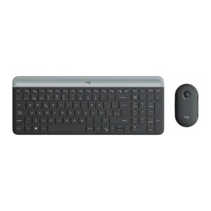 TECLADO-MOUSE COMBO LOGITECH MK470 GRAFITO SLIM WIRELESS USB PLUG AND PLAY