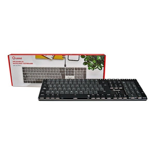 TECLADO QUASAD QK-KEYPRO MECANICO 111 Keys Profile Short LED Lighting USB Anti-ghosting WIRED USB