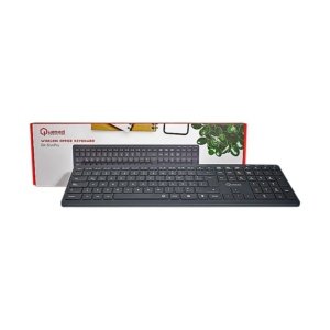 TECLADO QUASAD QK-SLIMPRO Wireless Recargable Slim Desing Black