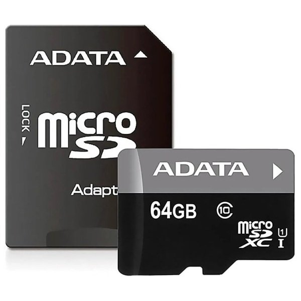 MICRO-SDXC ADATA 64GB WITH ADAPTER UHS-I CLASS 10