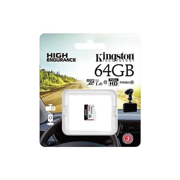MICRO-SD KINGSTON SDXC 64GB ENDURANCE 95R30W C10 A1 UHS-I CARD