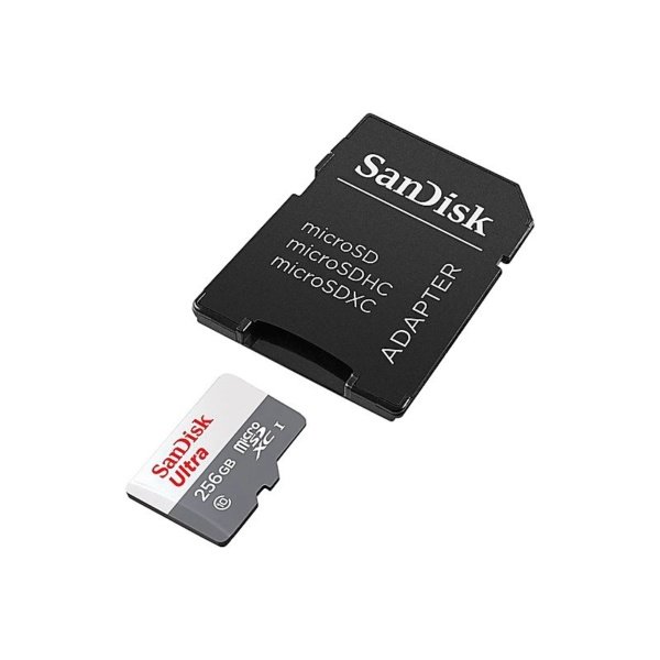 microSDHC SANDISK ULTRA 256GB 100MBs WITH ADAPTER