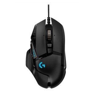 MOUSE LOGITECH GAMING G502 NEGRO HERO 16K G-HUB PESO AJUSTABLE RGB LIGHTSYNC USB ALAMBRICO