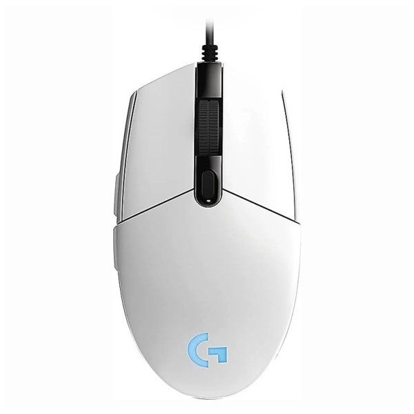 MOUSE LOGITECH GAMING G203 BLANCO ALAMBRICO RGB LIGHTSYNC G-HUB