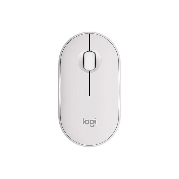 MOUSE LOGITECH M350S PEBBLE 2 BLANCO SILENCIOSO MINIMALISTA BLUETOOH MULTIDISPOSITIVO 4000DPI