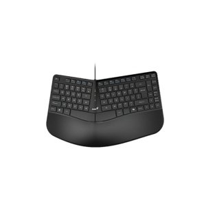 TECLADO GENIUS ERGO KB-700 NEGRO USB TECLA COPILOT MULTIMEDIA REPOSAMANOS WIN 10 11 MAC OS 10.