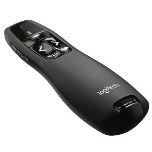 PUNTERO LOGITECH R400 NEGRO USB-PLUG AND PLAY-LUZ ROJA-RADIO 15 METROS