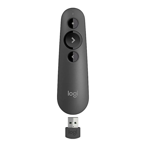 PUNTERO LOGITECH PROFESIONAL R500S LASER DOBLE CONECT. BT-USB NEGRO