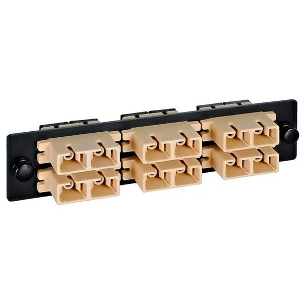 PANEL ADAPTER 6 PORT SC DUPLEX MM-SM NEGRO