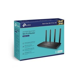 ROUTER TPLINK ARCHER AX12 WIFI 6 / AX1500 /DUAL BAND/4 ANT./4 PTOS. GE