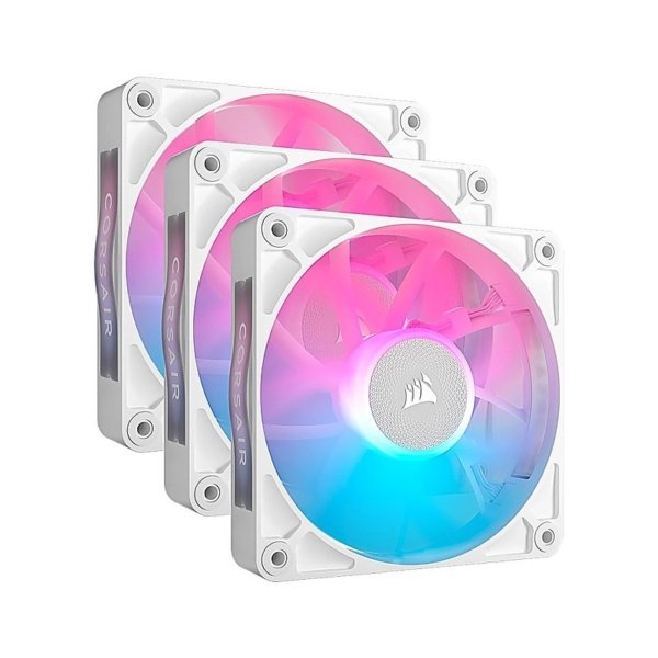 FAN TRIPLE STATER KIT CORSAIR iCUE LINK RX120 RGB 120mm PWM White