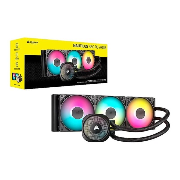 COOLER CORSAIR NAUTILUS 360mm RS ARGB for Intel 1851 Intel 1700 AMD-AM5 AMD-AM4