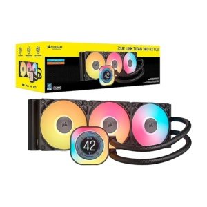 COOLER CORSAIR ICUE LINK TITAN 360 RX LCD Liquid CPU for Intel 1851 AMD-AM5