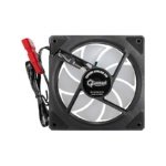 VENTILADOR QUASAD RGB Black Frame and Transparent leaf con 3D Light 4Pin Plastic Bag