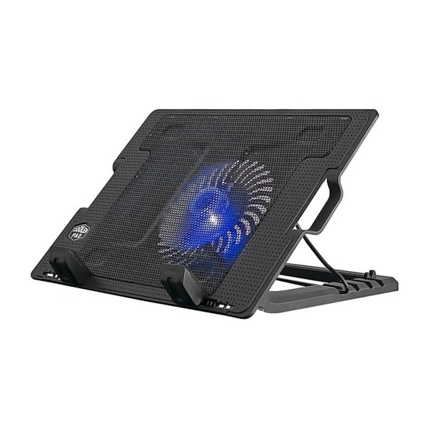 COOLING FAN 2-USB 1-VENTILADOR 5-NIVELES NEGRO