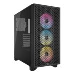 CASE CORSAIR ATX 3000D RGB AIRFLOW TEMPERED GLAS MID-TOWER CASE N-PS 3VEN NEGRO