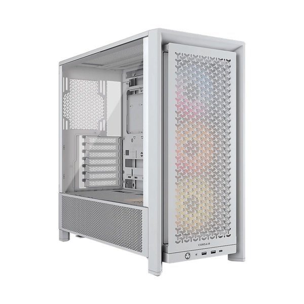 CASE CORSAIR FRAME 4000D RS ARGB Modular Mid-Tower Tempered Glass USB-C 2USB-A Blanco