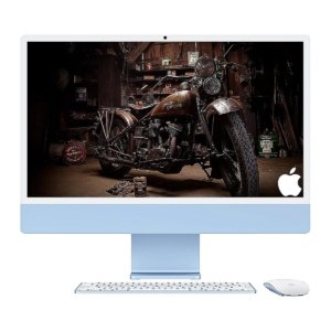 COP. APPLE IMAC AIO M4 16GB 256GB-SSD 24INCH BT WIFI CAM. IOS BLUE
