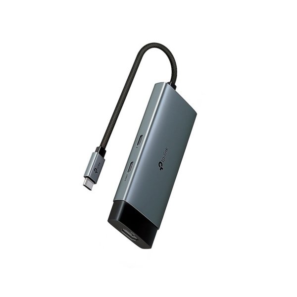 HUB TP-Link USB Tipo-C 5 in 1 con Puerto HDMI 4K 60Hz Carga Rapida 100W Silver