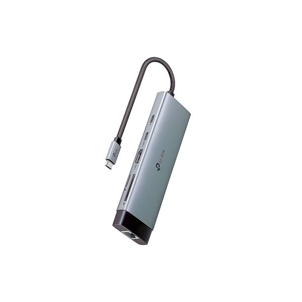 HUB TP-Link USB Tipo-C 9 in 1 con Puerto HDMI 4K 60Hz. SD microSD Fast Charge Silver