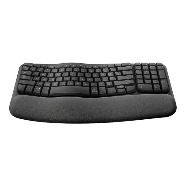 TECLADO LOGITECH ERGONOMICO WAVE KEYS CON REPOSAMANOS WIRELESS USB GRAPHITE