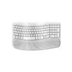 TECLADO LOGITECH ERGONOMICO WAVE KEYS CON REPOSAMANOS WIRELESS USB WHITE
