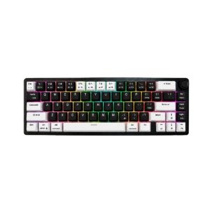 TECLADO MECANICO TENGU RGB OKAMI NEGROBLANCO SWITCHAZUL WI-FI GAMER