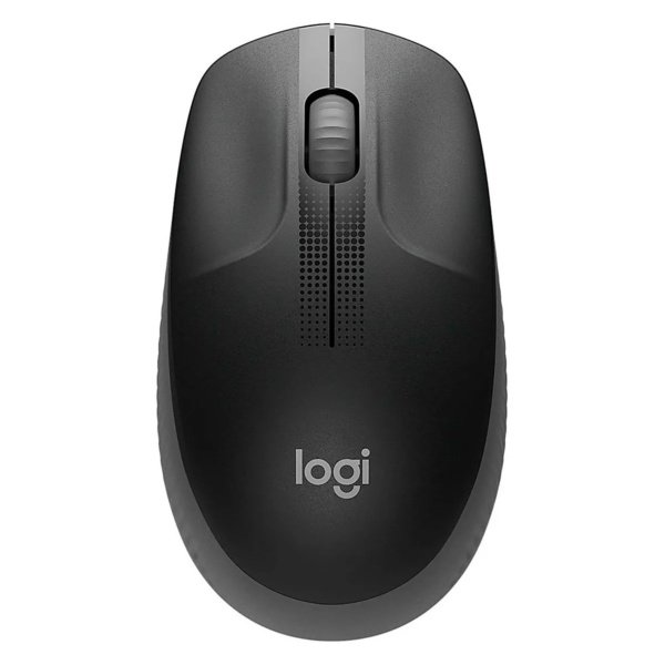 MOUSE LOGITECH M190 WIRELESS USB FULL SIZE CURVE DESING CHARCOAL