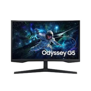 MONITOR SAMSUNG LS27CG552 ODYSSEY G5 CURVO QHD 2560X1440/27 PULG/HDMI/165HZ/1MS/AMD-FREESYNC