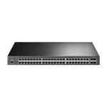 SWITCH TP-Link ADMINISTRABLE JetStream 48P Gigabit con 4Puetos 10GE SFP Plus y 48P PoE Plus