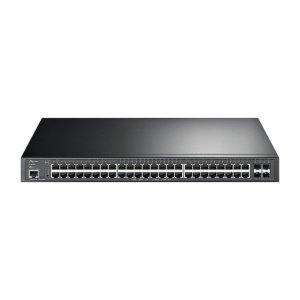 SWITCH TP-Link ADMINISTRABLE JetStream 48P Gigabit con 4Puetos 10GE SFP Plus y 48P PoE Plus