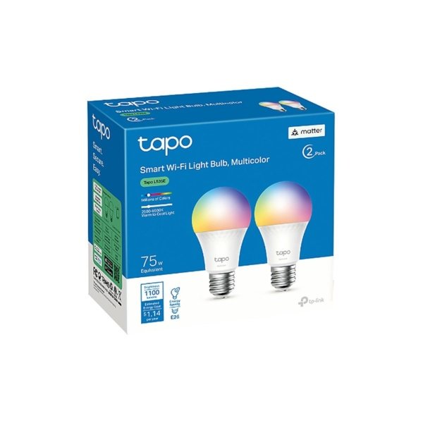 FOCOS/TPLINK BOMBILLA LED INTELIGENTE RGB TAPO L535E - 2PACK