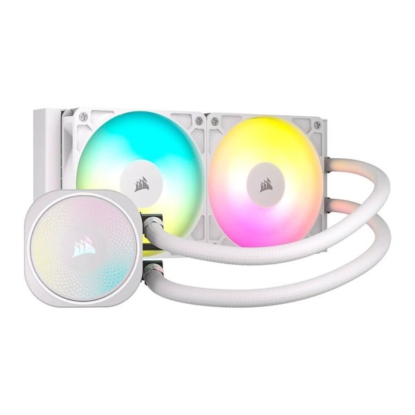 COOLER CORSAIR NAUTILUS 240ARGB Liquid para LG1841 - LGA1700 y AMD AM5 - AM4 White