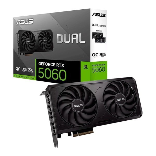 VIDEO ASUS Dual Geforce RTX-5060 EVO OC 8GB GDDR7 128BIT HDMI 3DP 2Vent PCIe 5.0