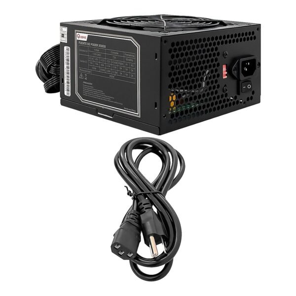 FUENTE DE PODER QUASADXS-850 OUTPUT-500W 24 - 4 PIN 3XSATA 8CM FAN AC-INPUT 115V
