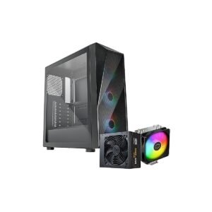 CASE COOLER MASTER/CMP520 MID TOWER BLACK BUNDLE FUENTE 650W BRONZE - AIR COOLER 212 SPECTRUM