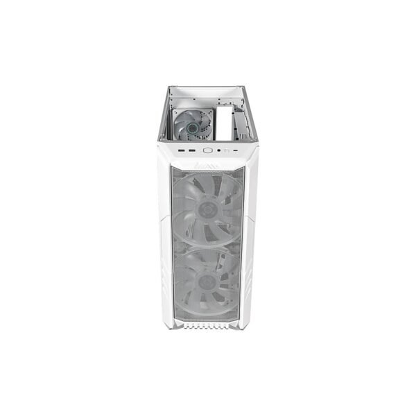 CASE COOLER MASTER/MID TOWER HAF 500 ATX USB TYPE C X2 ARGB FAN X1 WHITE