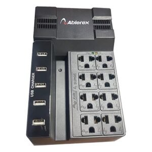 REGULADOR ABLEREX/AB-R1208USB 1200VA/600W/120V/8 TOMAS/5 PUERTOS USB PARA CARGA
