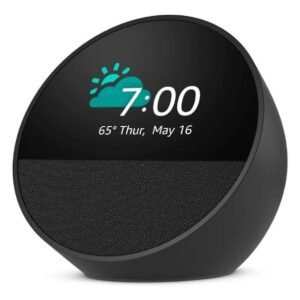 PARLANTE AMAZON ECHO SPOT NEGRO RELOJ ALARMA ALEXA PANT. 2.8 / 840268963422