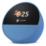 PARLANTE AMAZON ECHO SPOT AZUL RELOJ ALARMA ALEXA PANT. 2.8 / 840268974282