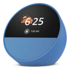 PARLANTE AMAZON ECHO SPOT AZUL RELOJ ALARMA ALEXA PANT. 2.8 / 840268974282