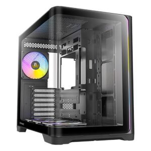 CASE ANTEC/C5 BALCK CURVE ARGB 3X120MM BOTTOM 1X120MM REAR
