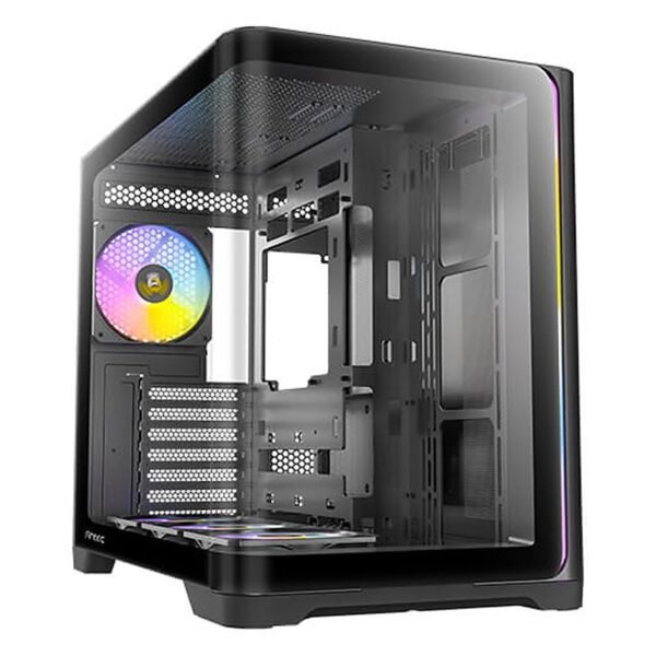 CASE ANTEC/C5 BALCK CURVE ARGB 3X120MM BOTTOM 1X120MM REAR