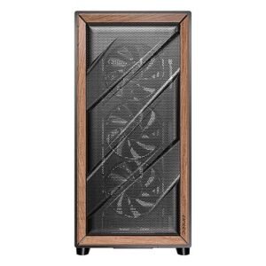 CASE ANTEC/FLUX WOOD BLACK MID TOWER 3X120MM IN FRONT 1X120MM REVERSE FAN 1X140MM REAR