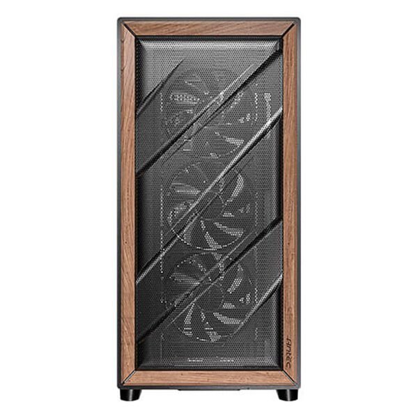CASE ANTEC/FLUX WOOD BLACK MID TOWER 3X120MM IN FRONT 1X120MM REVERSE FAN 1X140MM REAR