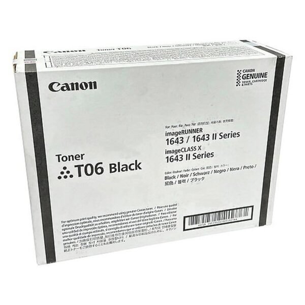 TONER CANON NEGRO T06 RENDiMIENTO 20500 IMPRESIONES IR 1643