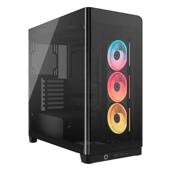 CASE CORSAIR ATX 4500X LX-R RGB iCUE LINK Panoramic Glass 2USB3.2 HD-Audio Mid-Tower Black